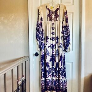 NWT..FARM RIO..boho maxi dress